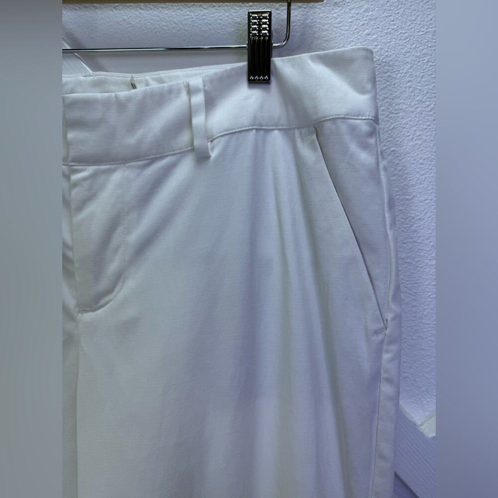 Alice + Olivia Janis Low Rise Cropped Flare Trouser Pants White Size 12 Lyocell - Picture 4 of 13